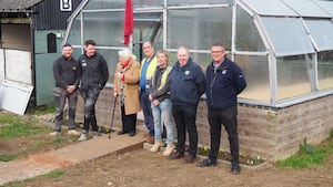 Percy Thower's greenhouse is officially reopened. Picture: PhilB