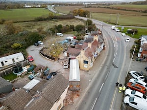 The devastation caused by the lorry. Photo: Jamie Ricketts