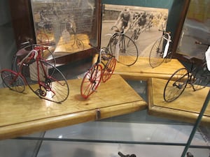 Various new displays have been put together  at the National Cycle Museum recently including these model cycles 