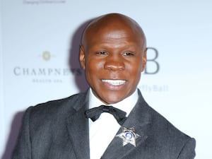 Former world boxing champion Chris Eubank