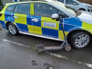 Police seized an e-scooter in Telford.