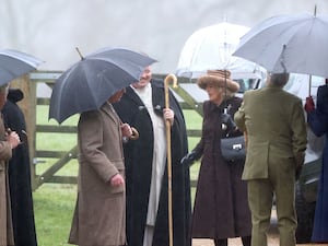 Royals attend church service