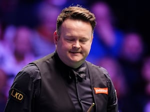 Shaun Murphy reacts after falling just short of a 147 break (Zac Goodwin/PA)