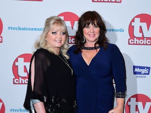 Linda Nolan with Coleen Nolan at the TV Choice Awards 2017 in London