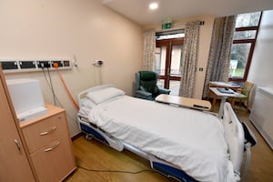 One of the patient rooms on the Perry Ward.