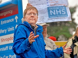 Gill George, chair of Shropshire, Telford & Wrekin Defend Our NHS