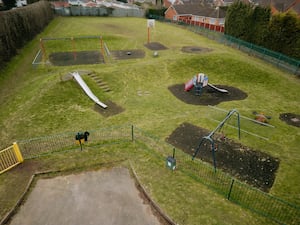 Grotto Road Play Area in Market Drayton.