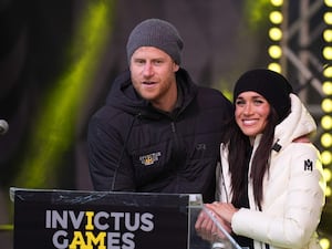 The Duke and Duchess of Sussex attending the Whistler Welcome Celebration at the 2025 Invictus Games (PA)