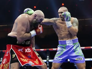 Tyson Fury (left) lost his heavyweight rematch with Oleksandr Usyk