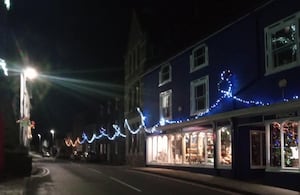 The lights in Knighton.