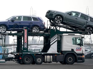 Cars on a car transporter lorry