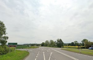 A49 junction with A456 at Woofferton