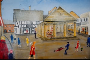 Market Drayton Art Club has unveiled new artwork which has been gifted to the Beacon Community Centre in Market Drayton to use and display in the centre.