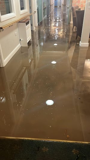 Flood damage at Stretton Hall's dementia unit