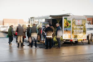 Farmers at the National Farmers Union Day of Unit at Morrison's in Lawley, Telford. Picture: Jamie Ricketts