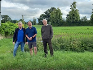 From left: Andy Stokes, Alan Smith and Mike Stansfield, who have been affected by flooding in Church Aston. Picture: LDRS