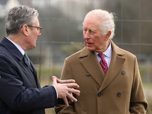 The King, right, and Prime Minister Sir Keir Starmer