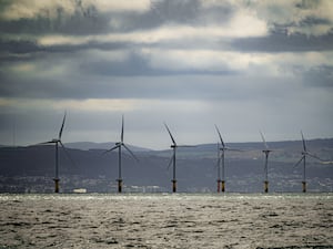 Gwynt y Mor offshore wind farm in North Wales