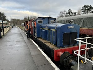 Three engines features at Telford Steam Railway's Gronk Winter Running Day event. Picture: Telford Steam Railway