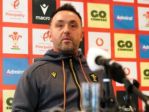 Wales interim head coach Matt Sherratt during a press conference