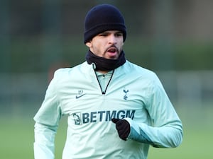 Dominic Solanke in training