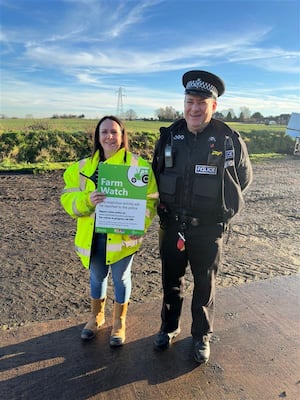 Police visited a farm in Telford. Picture: West Mercia Police. 