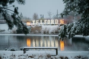 Snow at Telford Town Centre. Picture Jamie Ricketts.