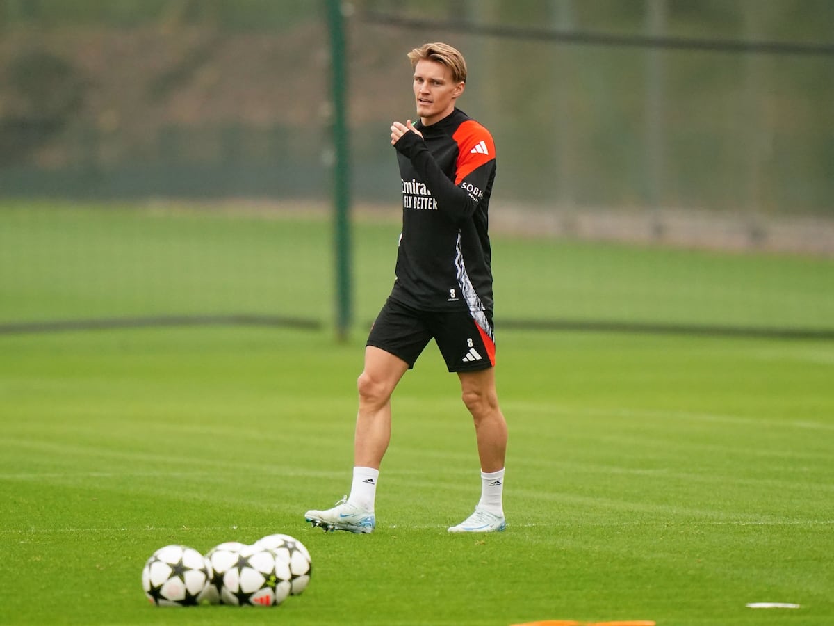 Martin Odegaard returns to full training for Arsenal