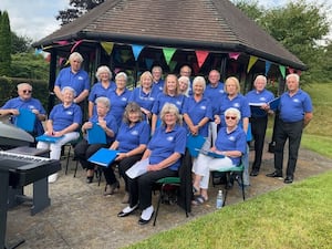 The Bracken Trust Singers at Crosfield House at a previous event 