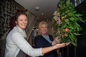 Jasmine Dowley (Jasmine's Floral Fancies) with DWH Sales Adviser, Sharon