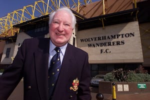 Sir Jack Hayward outside Molineux in 2003