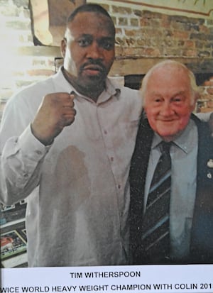 Colin with Tim Witherspoon.