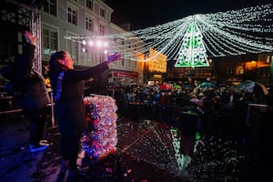 Shrewsbury Christmas Light Switch on 2022. 