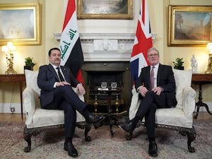 Mohammed Shia’ Al Sudani and Sir Keir Starmer in Downing Street