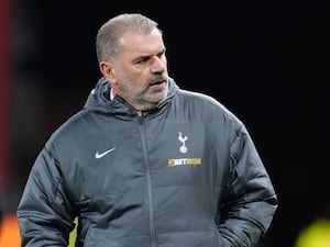 Ange Postecoglou looks disgruntled after Tottenham's loss at Bournemouth