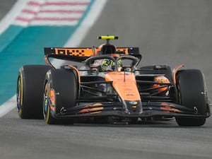 Lando Norris drives his McLaren