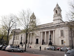 Cardiff Crown court stock