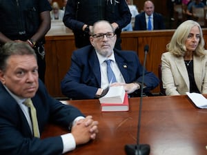 Harvey Weinstein and his legal team in court in New York