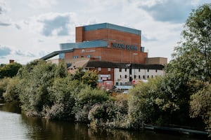 Theatre Severn with Frankwell Quay Warehouse - the white building - in the foreground.