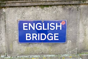 The English Bridge was the setting for the protest