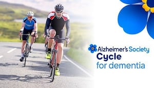 Peter will be cycling 100 miles in aid of the Alzheimer's Society