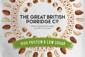  The Great British Porridge Co has breakfast covered with its High Protein and Low Sugar instant oatmeal porridge.