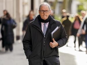 Lord Arbuthnot arrives to give evidence at the Post Office Horizon inquiry