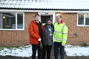 Students Brendan, James and Byron are among residential students from across the UK who are benefitting from learning skills for life in the village of bungalows.