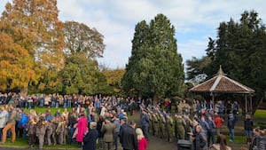 Hundreds gathered to pay their respects (picture Kirstie Hurst Knight)