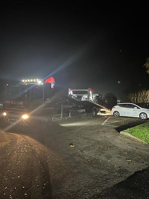 Two vehicles were seized and removed. 