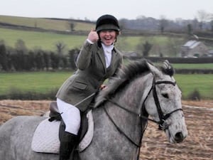 Katie Simpson on a horse