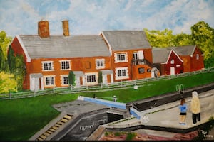 Market Drayton Art Club has unveiled new artwork which has been gifted to the Beacon Community Centre in Market Drayton to use and display in the centre.