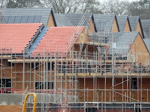 Houses under construction