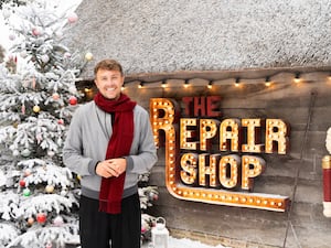 Roman Kemp at The Repair Shop barn